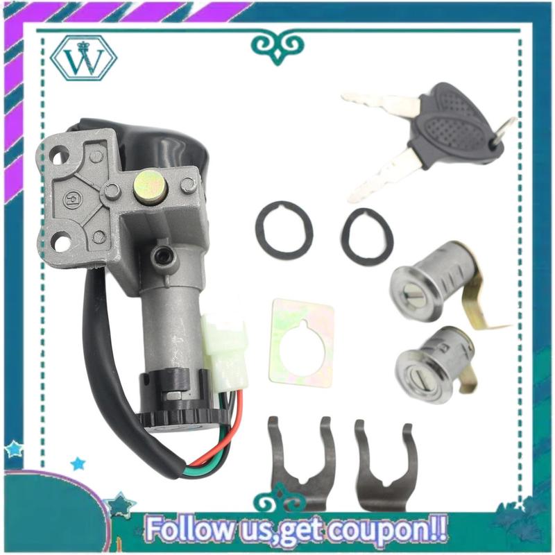 AA92-Motorcycle Ignition Switch Key Lock Set For 50Cc 150Cc GY6 Scooter Moped Taotao Jonway Roketa