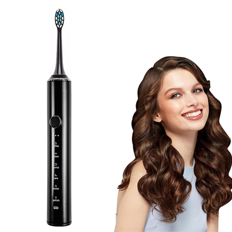 8 Brush Heads Travel Case Smart Rechargeable Electric Toothbrush with 4 Modes Deep Clean and Waterproof Features