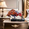 Wall Street Style - Elegant Bronze Bull Statue, Multi Functional Resin Art for Home and Office Decoration, Statue Decoration