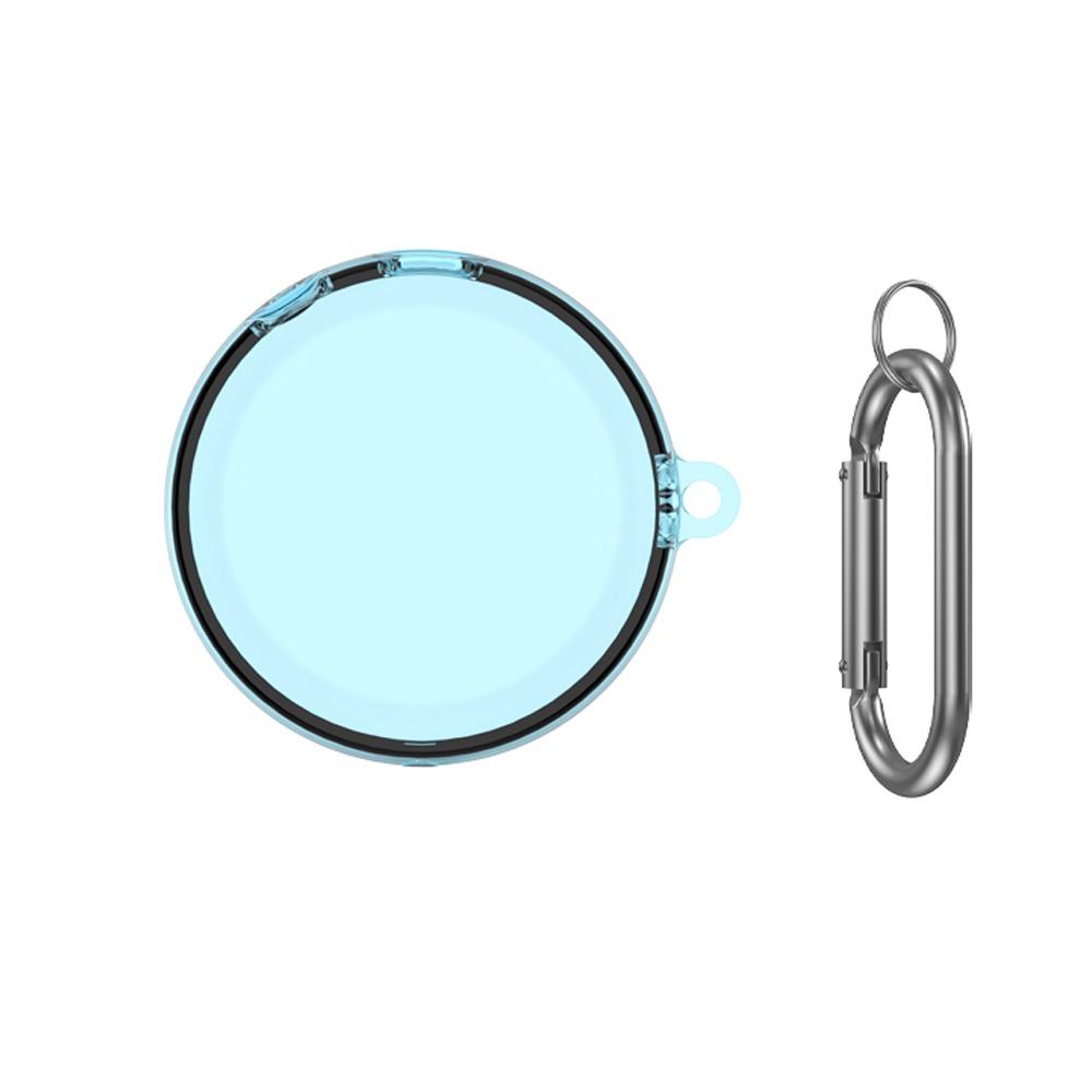 TPU Protective Case Shockproof Anti-Scratch Transparent Cover With Keychain Hook Clear for Anker Soundcore Sleep A20