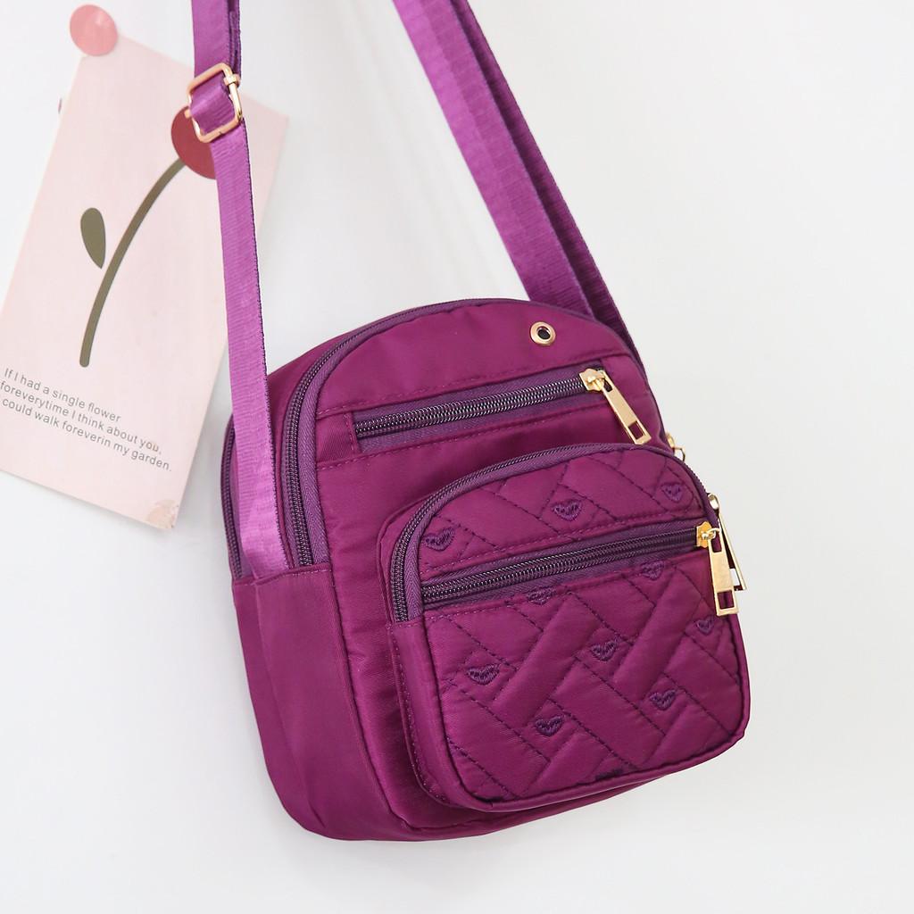 Oxford Fabric Small Shoulder Bag For Women With Zipper Closure For Daily Use