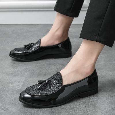 Men Leather Tassel Loafers Slip On Casual Shoes Outdoor Fashion Mens Driving Shoes Man Flats Dress Wedding Shoes Men