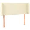 Maison Exclusive - Tête de lit avec oreilles Crème 83x16x78/88 cm Similicuir