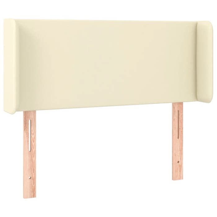 Maison Exclusive - Tête de lit avec oreilles Crème 83x16x78/88 cm Similicuir