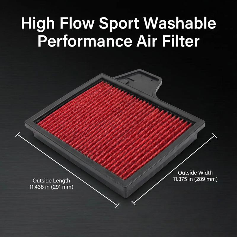 For Nissan Altima L33 2.5L 2013-2018 L4 Gas High Flow Sport Washable Performance Air Filter 33-2478