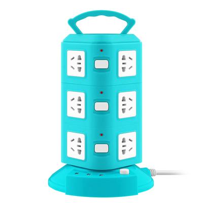 Power Strip Tower Type Multifunctional Socket Outlet Overload Protection Portable Power Socket with USB Port 220V 10A