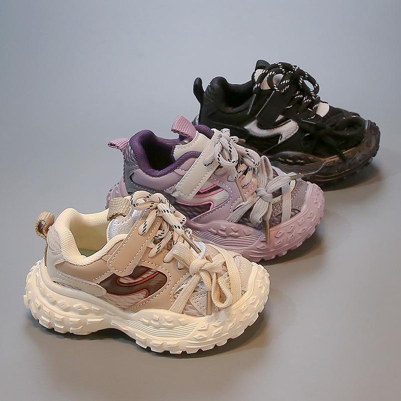Kinder-Babysneaker 2025 Frühling und Herbst neue Jungen-Mesh-atmungsaktive Schuhe Koreanische Version von Mädchen-Kleinkindschuhen mit weicher Sohle