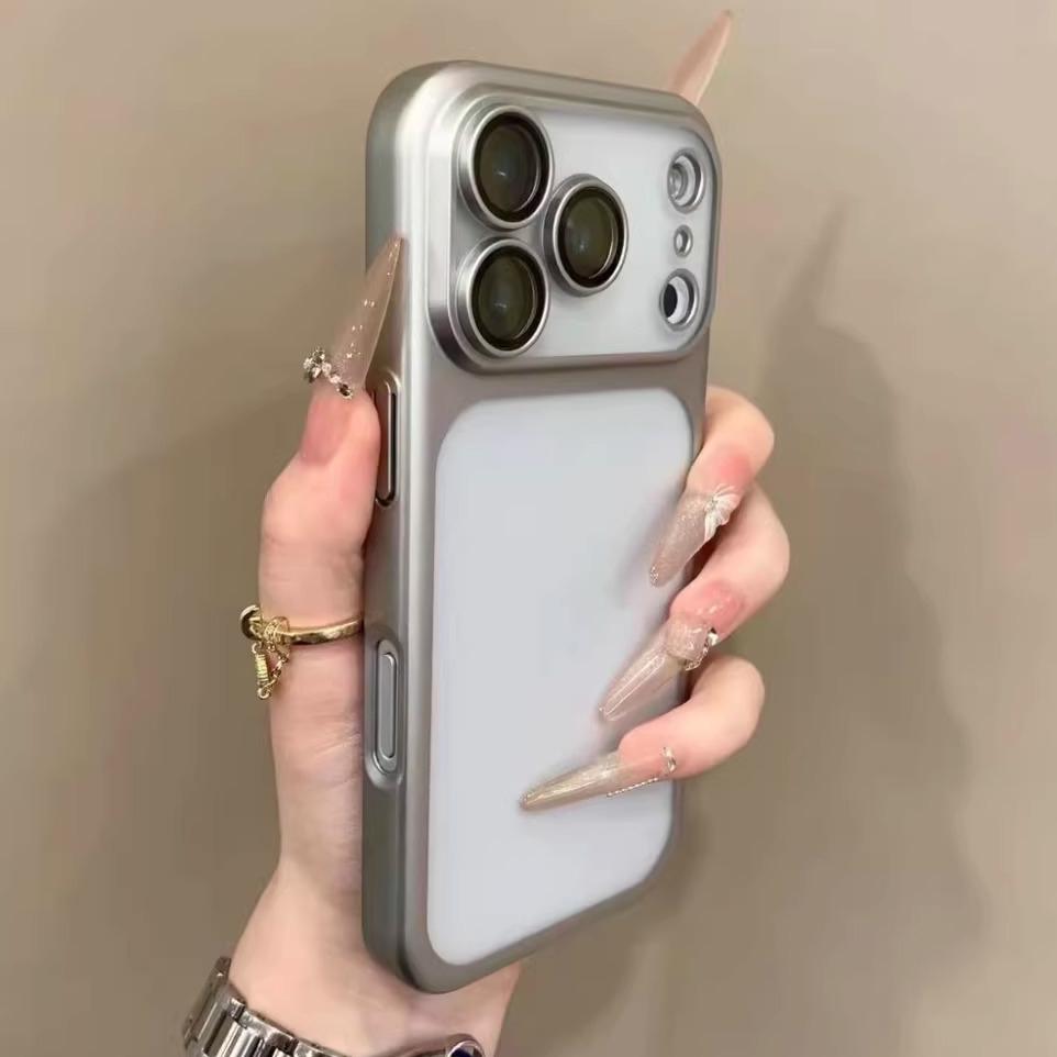 Luxury Translunt Matte Phone Case For iPhone 17 16 15 14 13 Pro Max 17Pro Air Camera Lens Protection Bumper Shockproof Cover