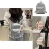Pu Mini Backpack For College Students With Solid Color Design And Shelliemay Pendant For Daily Use