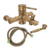 Messing Badezimmer Dusche Europäischen Antike Einfache Wand Montieren Handheld Dusche Set mit Zubehör für