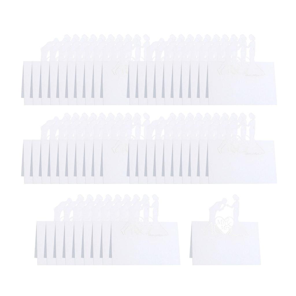 50 Stks Bruiloft Plaats en Delicate Zitplaats Dikke Mark Trouwen Seat Card