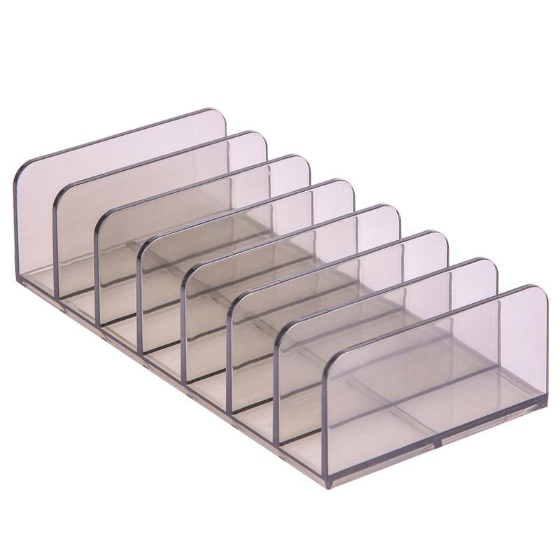 Cosmetics storage rack Transparent powder box eyeshadow palette storage Desktop drawer partition makeup storage rack