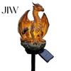 Garden Sasquatch Statue Dragon Solar Light, Outdoor Lamp, Fantasy Medieval Gothic Sculpture Creature Sculpture, Pathway Light for Yard Lawn