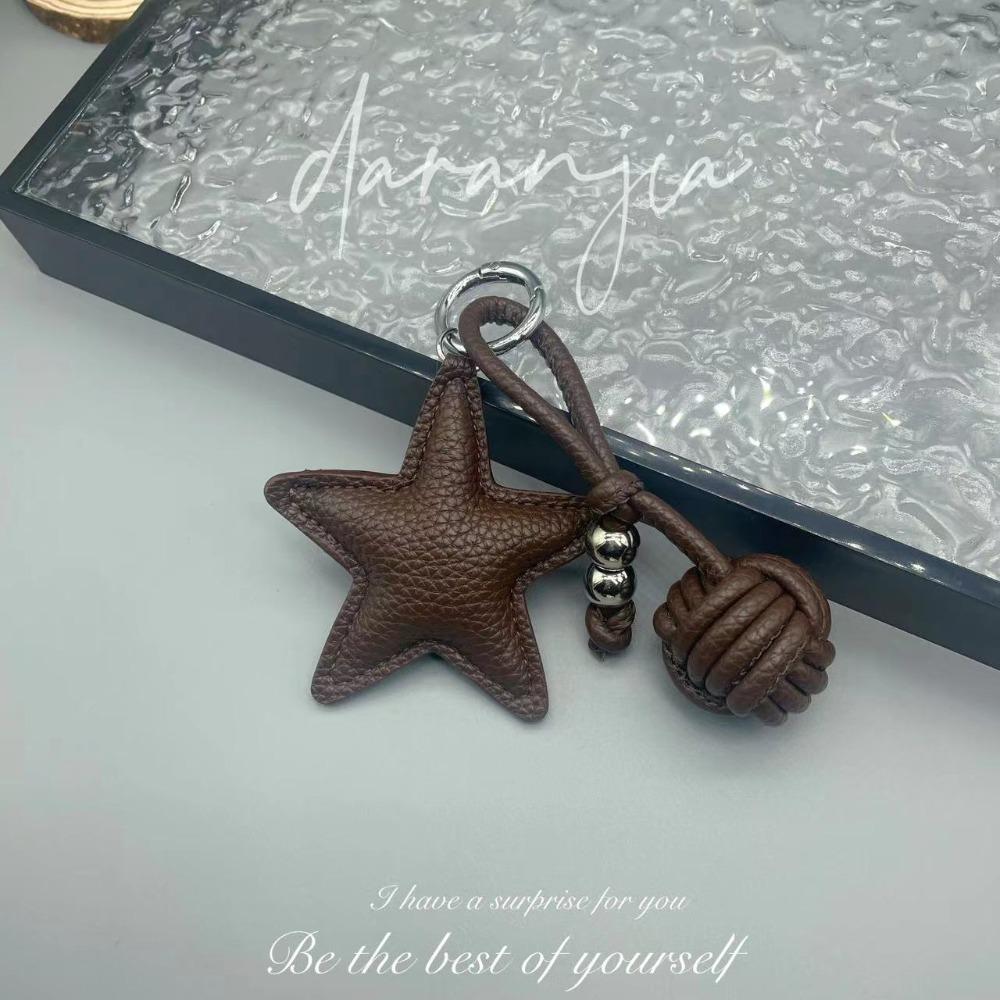 Mobile Phone Pendant Star Pendant Five-pointed Star Weave Key Ring Bag Pendant