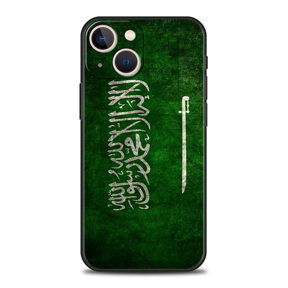 Kingdom Of Saudi Arabia Flag Phone Case For iPhone 16 13 15 14 12 11 Pro MAX XR X SE XS 7 8 Plus Soft TPU Shell Cover
