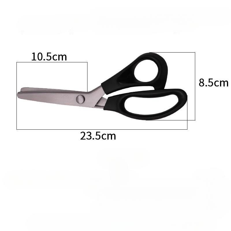 Stainless Steel Pinking Shears with Triangular Serration (Professional Dressmaking/Tailoring Tool for Fabric, Lace & Paper Craft