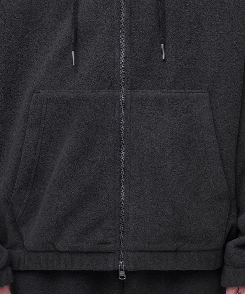 Musinsa Standard Oversized Polar Fleece Hooded Zip-Up [Dark Gray]