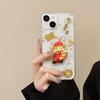 New Year Money Tree God of Wealth Transparent Phone Case for iPhone 16 Pro Max/17 with Epoxy Ingots Design