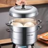 Supor 304 Stainless Steel Steamer Pot with High Arch Lid