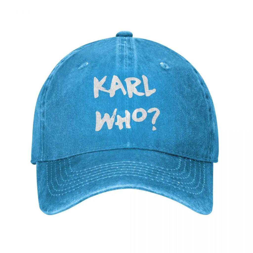 Vintage Who Slogan Baseball Cap Unisex Style Distressed Denim Headwear Who Swag Outdoor Running Golf Caps Hat