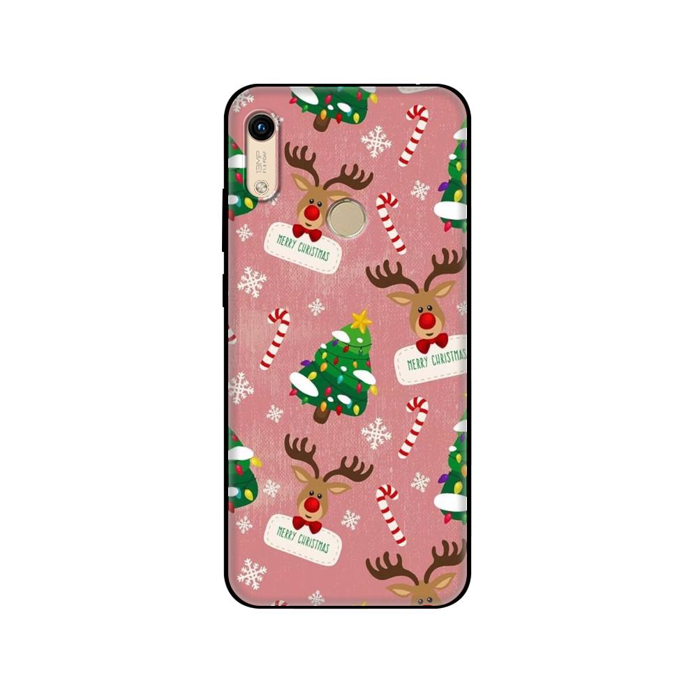 Schwarze TPU-Hülle für Huawei Honor 8a Prime 8s Prime 9 Lite honor 9A 9C 9X Premium 9x Pro 9S Frohe Weihnachten Schneemann Neujahr