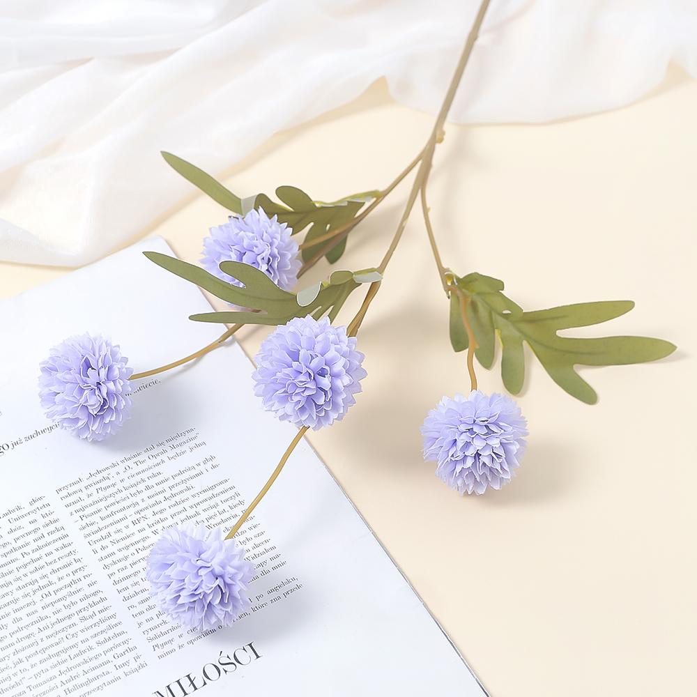5 Heads Artificial Chrysanthemum Flowers 51cm Fake Bouquet For Party Vase Table Home Christmas Decor Garden Wedding Decoration