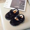 2024 Winter New Girls Shoe Plush Warm Princess Child Casual Shoes Fashion Versatile Women Sneakers Trend Classic Medium Kid Shoe