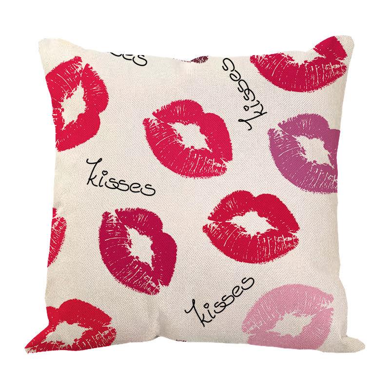 New Valentine'S Day Love Letter Pattern Pillow Cover Sofa Pillow Cover Premium Durable Quality Useful Practical