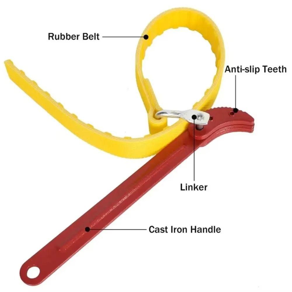 Wear Resistant Oil Filter Wrench Adjustable Belt Wrench Water Purifiers
