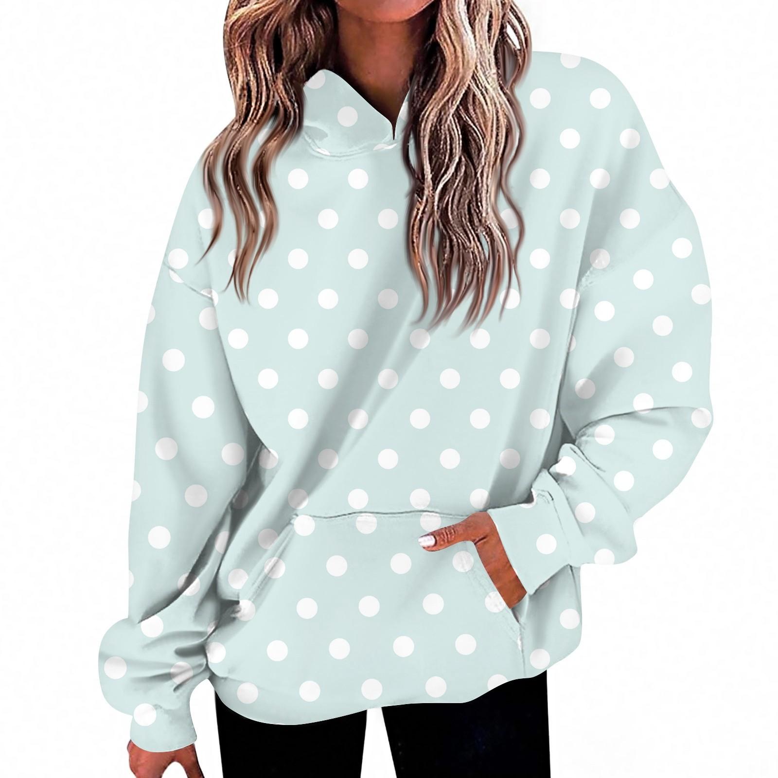 

Женская мода Повседневный топ с V-образным вырезом и длинными рукавами с принтом XL