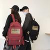 Backpack Girls Port School Bag High School College Student Couple Backpack Large Capacity Simple Backpack