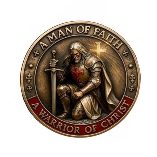 1/2/3/5 st Kristna Jesus Utmaningsmynt Dubbelsidigt Krigare Riddare Bön Tro Token Dekoration Samlare Historiker Souvenirmynt Religiös Gåva