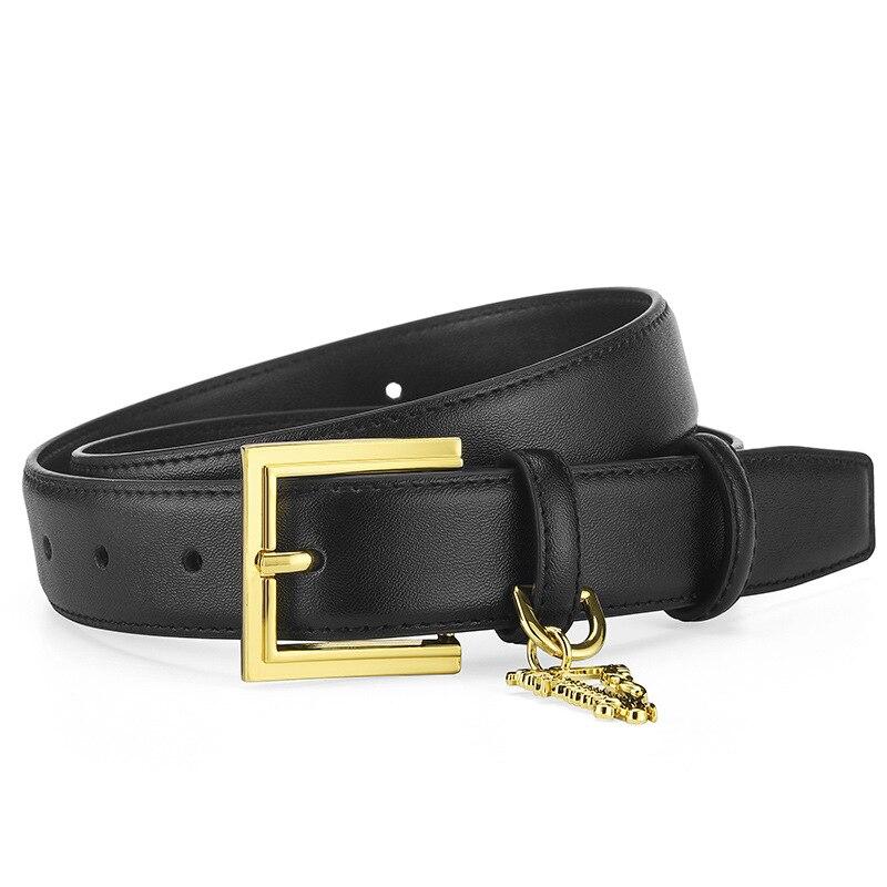 

Женские ремни из натуральной кожи, дизайнерский ремень высокого качества для женщин, повседневные универсальные женские регулируемые ремни, брендовый ремень LB2277 95CM чёрный