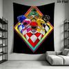 Power Rangers Ultimate Teamup Tapestry Wallmounted Background Cloth Soft Atmospheric Background Cloth Work Of Art