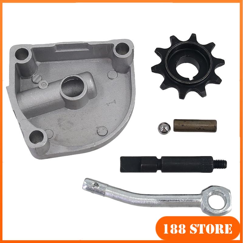 For 3 Holes Clutch Cover Clutch Arm Camshaft Nut Kit Fit 80cc Motorized Bicycle Accessories 10 Tooth Drive Sprocket