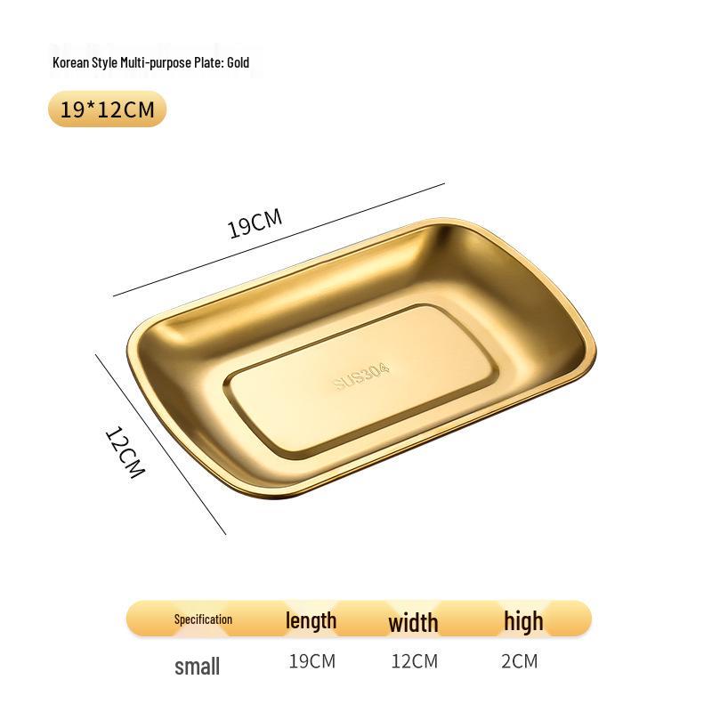 Stainless Steel Buffet & Barbecue Plate for Meat & Vegetables