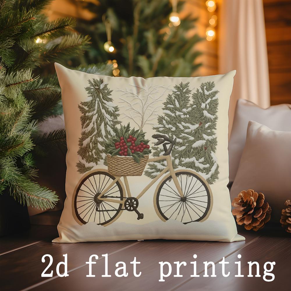 

Домашний Декор Набор Наволочек на Подушки на Рождественскую Тематику Подходит Для Дивана Спальни Автомобиля Наволочка на Подушку Подушка Прямоугольная Подушка для Спины 16x16Inch