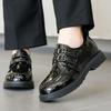 Boys' Leather Shoes, Children's Shoes, Spring and Autumn Fashion, British Style, Black Soft Sole, Elementary School Students Perform Shoes