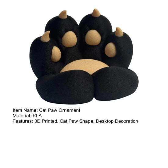 3D Printed Cat Paw Ornament Mobile Phone Holder Kitten Claw Figurine