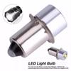 P13.5S E10 BA9S Base 5W LED Upgrade Bulbs White Maglite Flashlight 6500K 3W DC6V-24V Replacement Bulbs Torches Work Lamp Bulbs 7