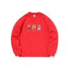 Sudadera de Manga Larga con Estampado de Dibujos Animados Li Ning para Hombre, Sudadera Roja AWDR021-2