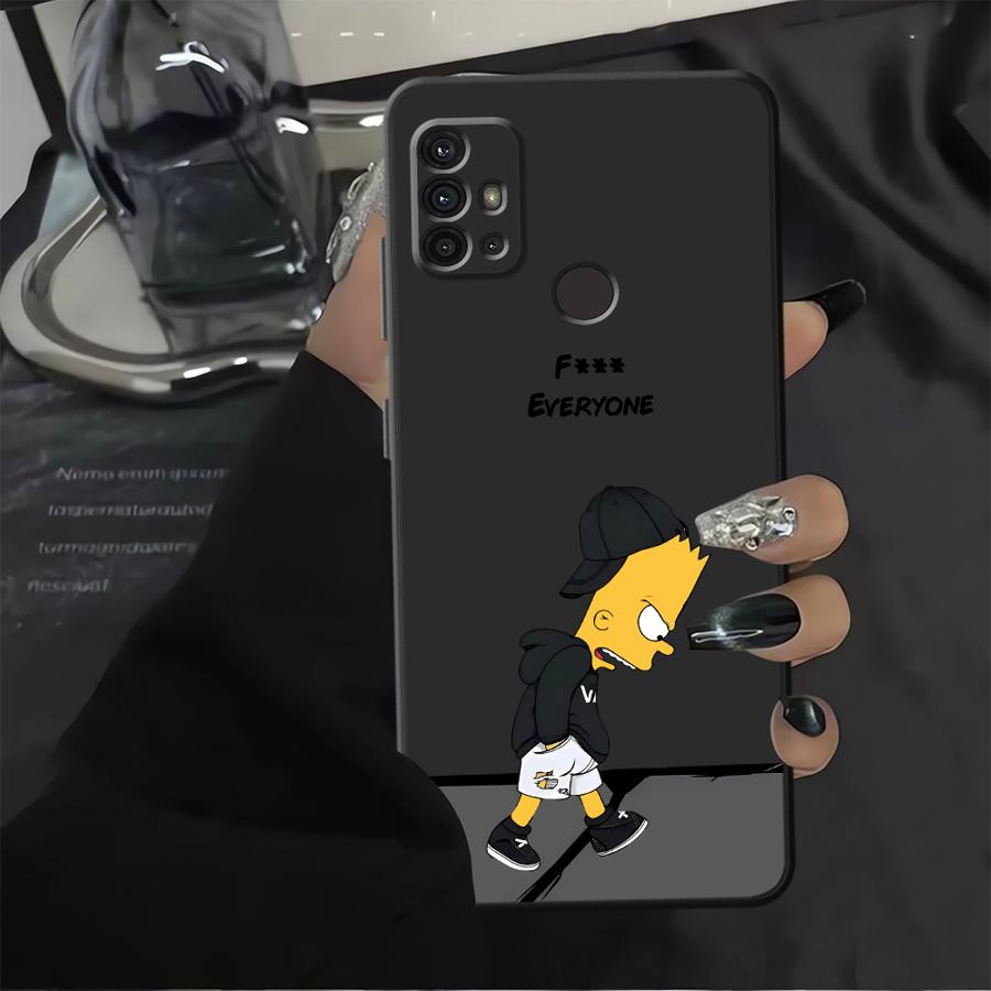 Case for Motorola Moto G60s G51 G73 G52 Edge 20 Pro 30 Lite G71 G53 G30 G32 G50 G22 Edge40 Phone Cover Cool S-simpsons Cartoon