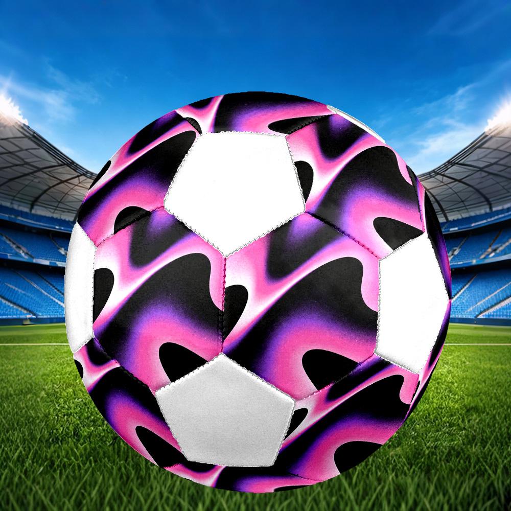 1pc Abstract Wave Form Lightweight PVC Training Soccer Ball, Size 5, Suitable for Indoor and Outdoor TrainingGift y60349