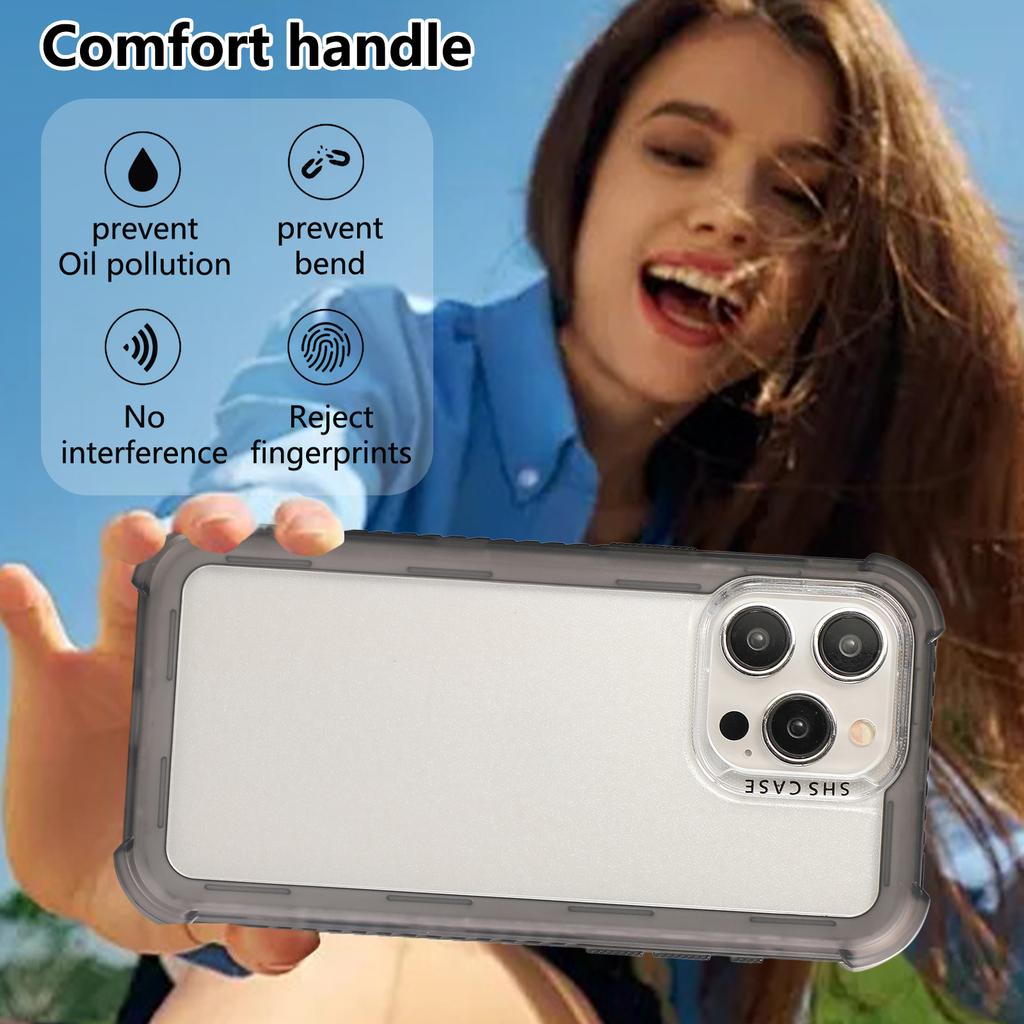 For iPhone 16 Pro Max Matte Case TPU+PC 3-in-1 Protective Phone Cover