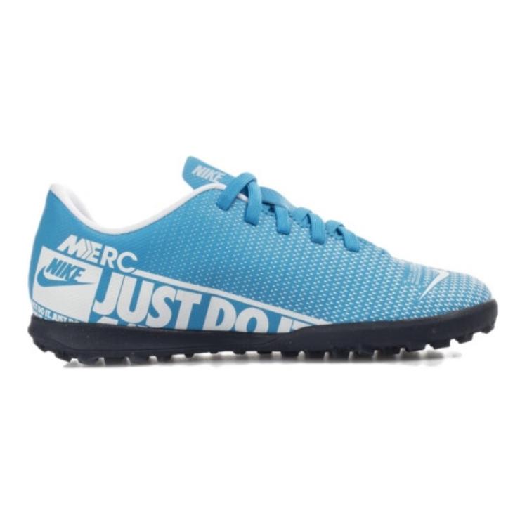 Nike Jr Vapor 13 Academy Tf Low Football Shoes Kids Football Shoes Blue AT8145-414