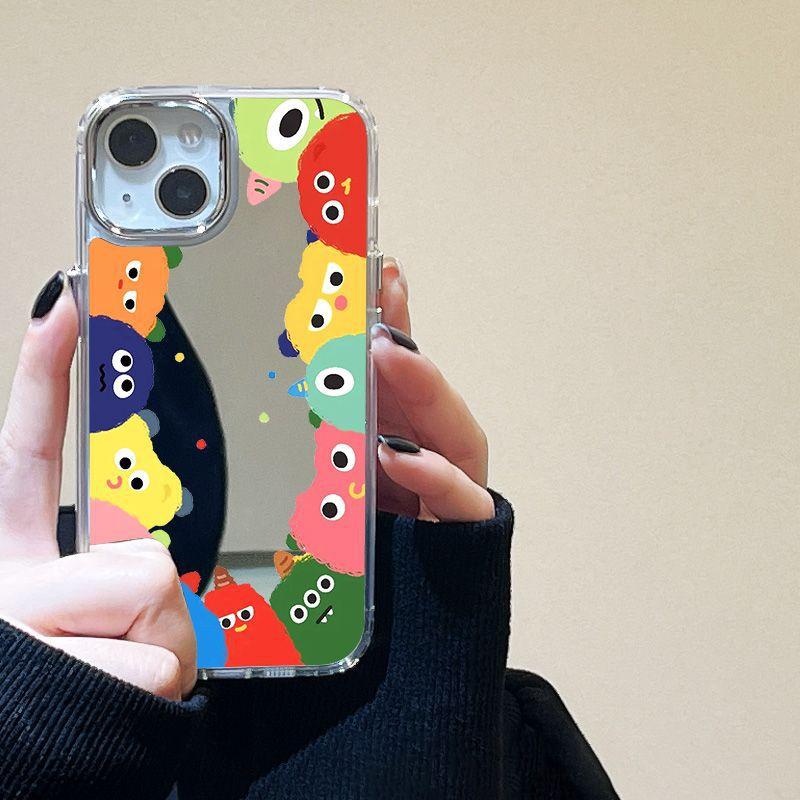 Multiple little monsters Suitable for iPhone17promax mobile phone case 16 niche 14/13 Apple 15 all-inclusive cartoon