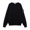 Stone Island Compass Patch Basic Hoodless Sweatshirt Loose Fit Men Women Casual Daily Wear
