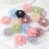 2/5/10Pcs 5cm Organza Chiffon Fabric Flowers DIY Wedding Dress Clothing Shoes Hats Decoration Hairpin Jewelry Accessories