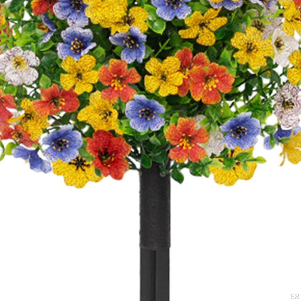 24-Zoll Violette Blume Gartenstecker für Außendekoration und Zubehör