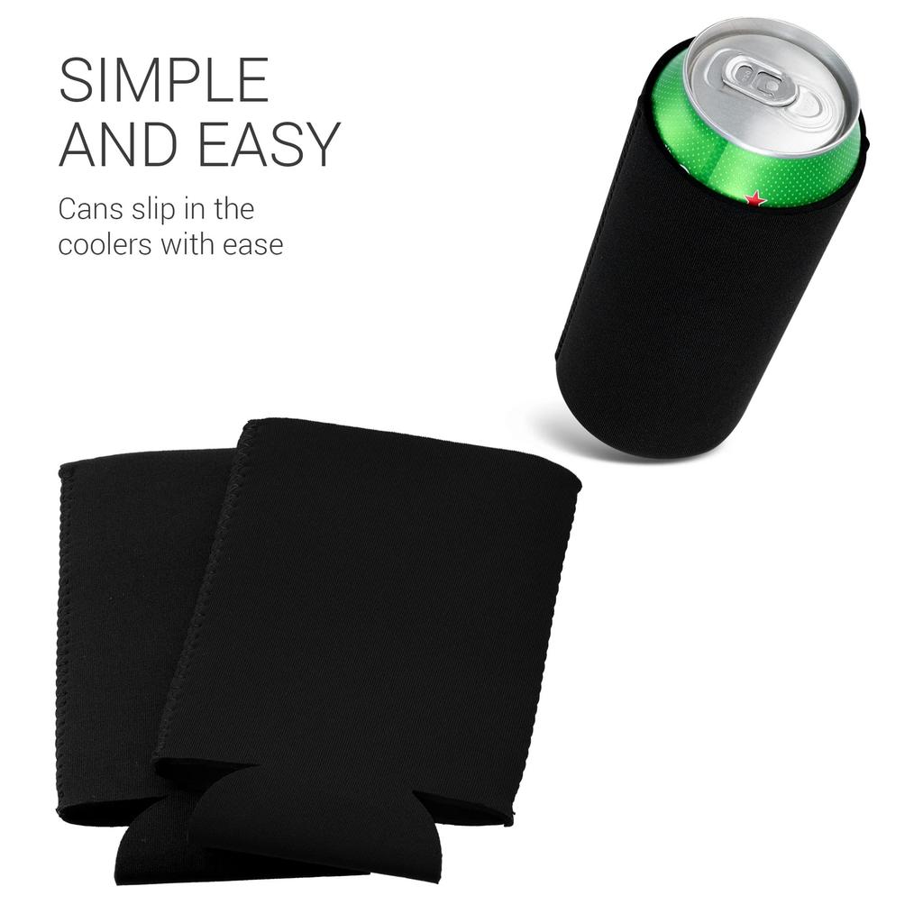 Kwmobile 2x Dosenkühler-Hülle für 500ml Dosen Dosenkühler-Halter Schwarz - -